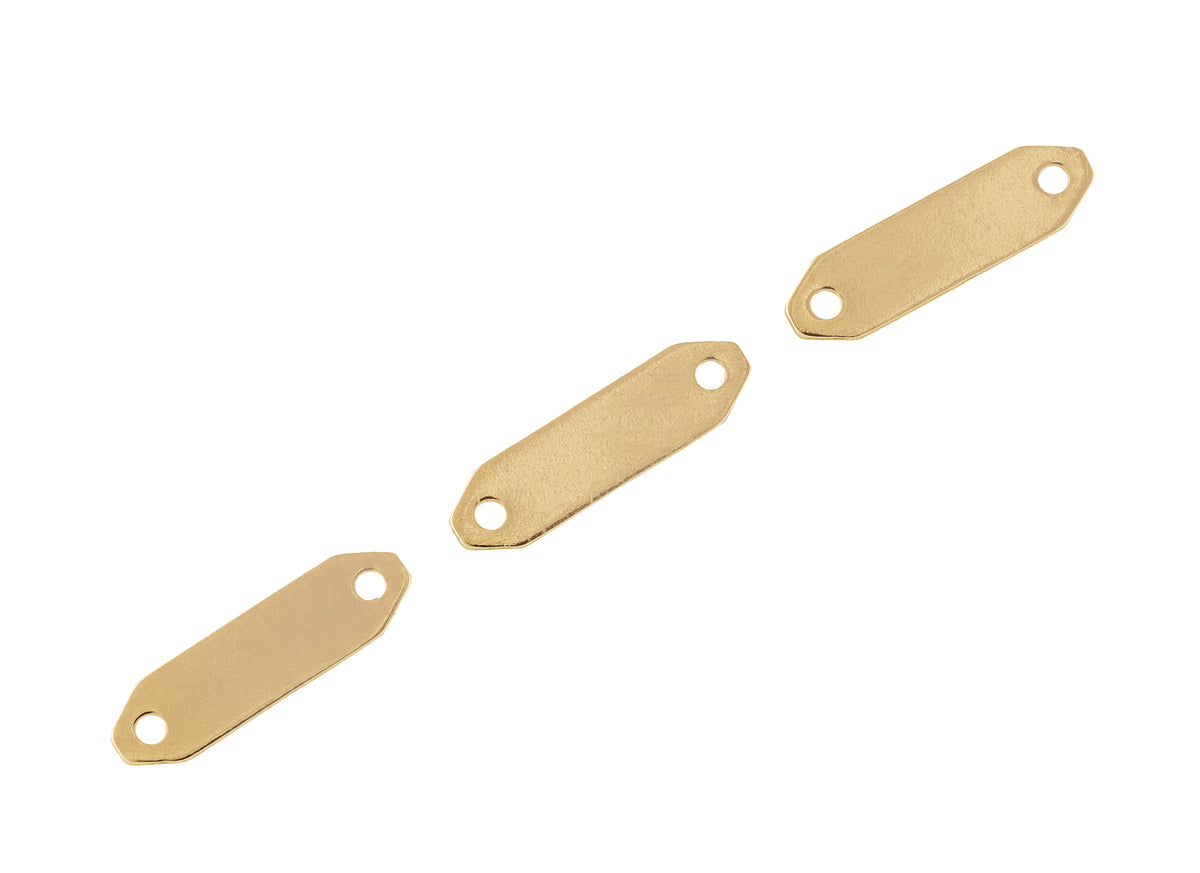 Rectangular Chain Tag 2.40mm x 8.80mm From RIVA Precision Manufacturing ...