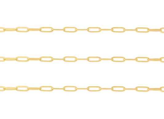 2.9mm Rounded Paper Clip Chain