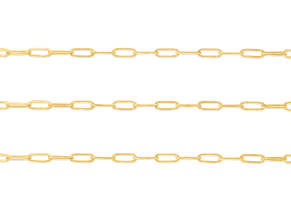 2.9mm Rounded Paper Clip Chain