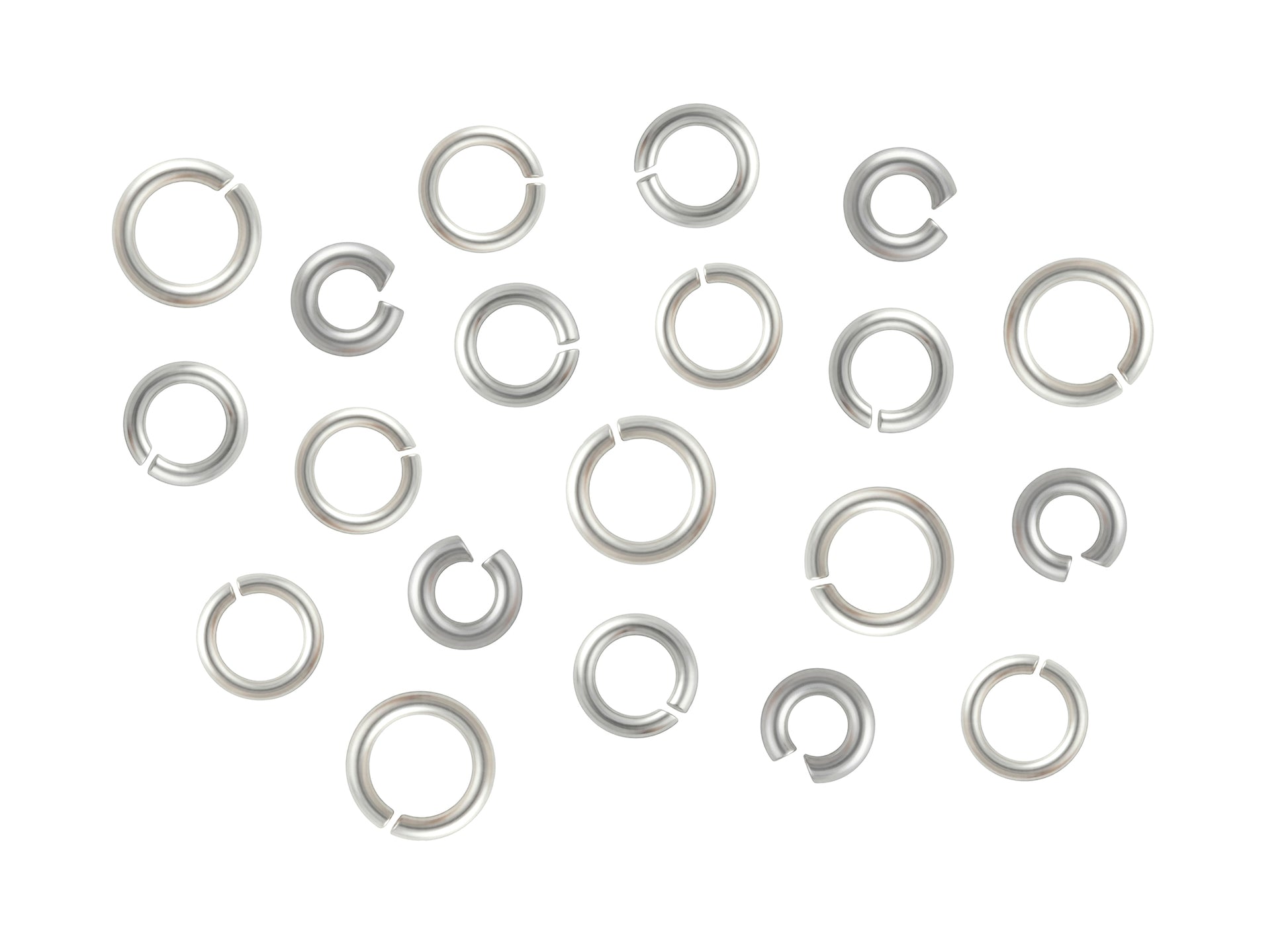 20 Gauge Sterling Silver Round Jump Rings Riva Precision