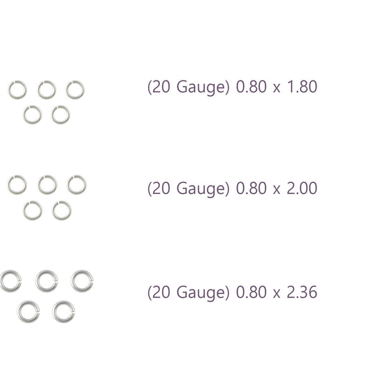 20 Gauge Sterling Silver Round Jump Rings Riva Precision