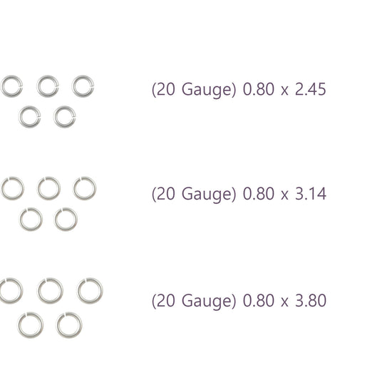 20 Gauge Sterling Silver Round Jump Rings Riva Precision