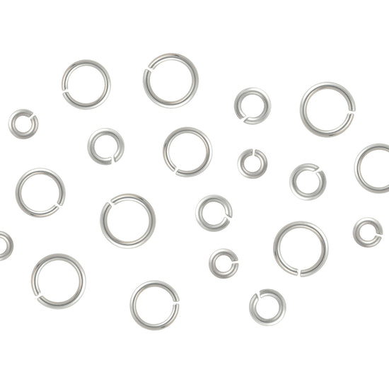 21 Gauge Sterling Silver Round Jump Rings Riva Precision