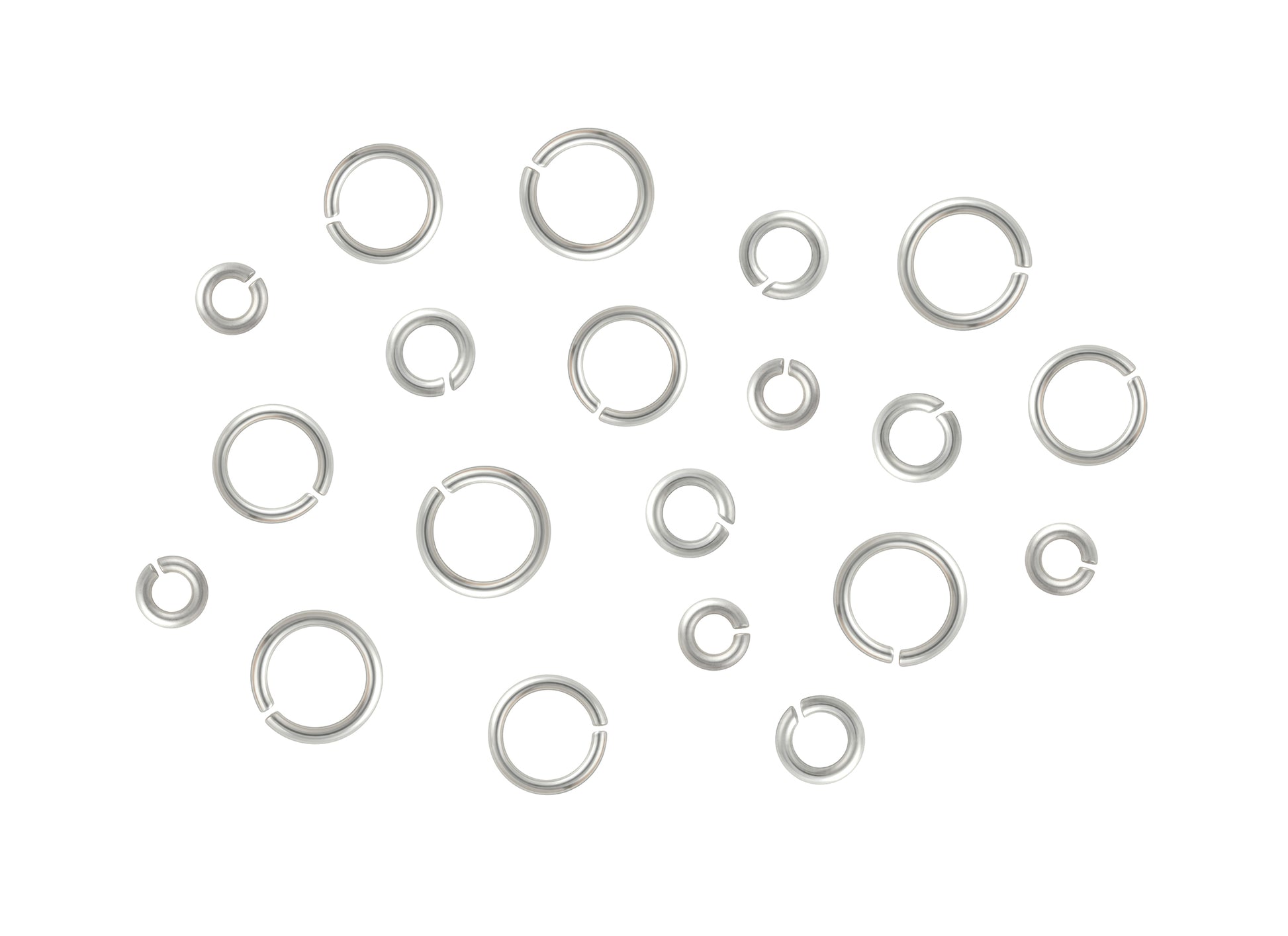 21 Gauge Sterling Silver Round Jump Rings Riva Precision