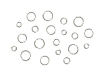 21 Gauge Sterling Silver Round Jump Rings Riva Precision