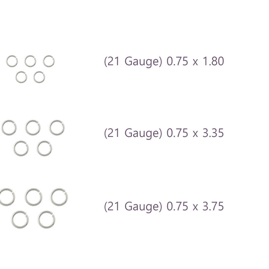 21 Gauge Sterling Silver Round Jump Rings Riva Precision