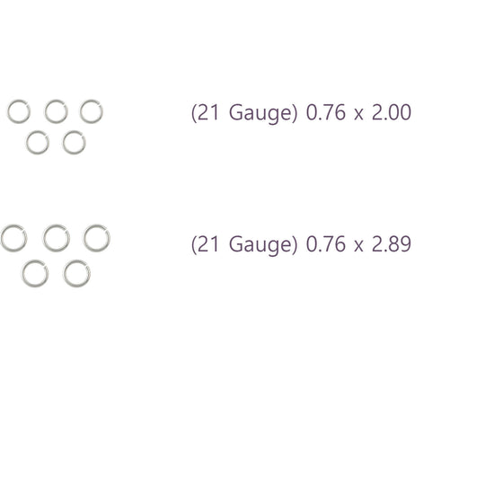 21 Gauge Sterling Silver Round Jump Rings Riva Precision