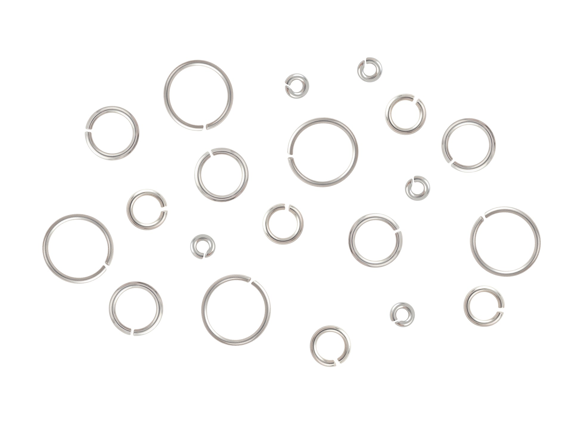 22 Gauge Sterling Silver Round Jump Rings Riva Precision