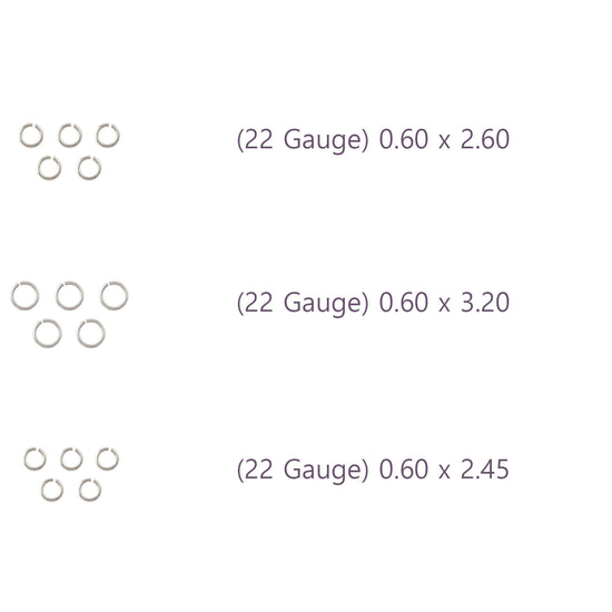 22 Gauge Sterling Silver Round Jump Rings Riva Precision