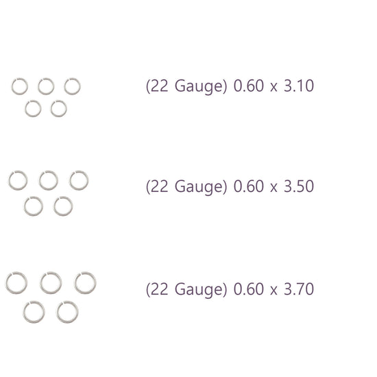 22 Gauge Sterling Silver Round Jump Rings Riva Precision