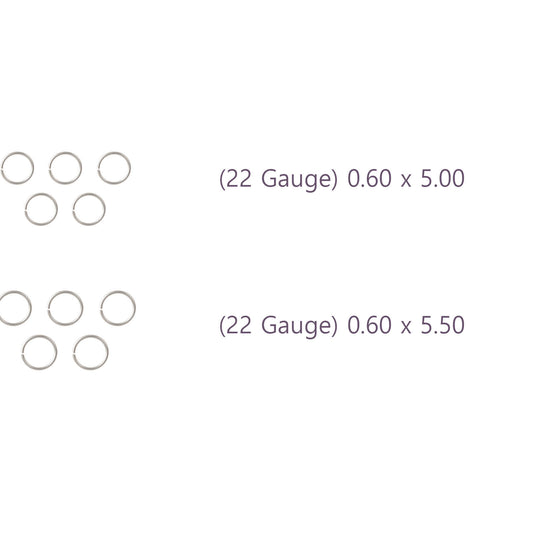 22 Gauge Sterling Silver Round Jump Rings Riva Precision