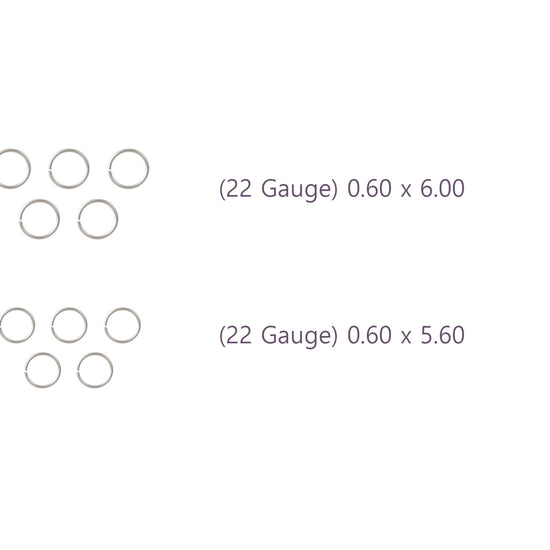 22 Gauge Sterling Silver Round Jump Rings Riva Precision