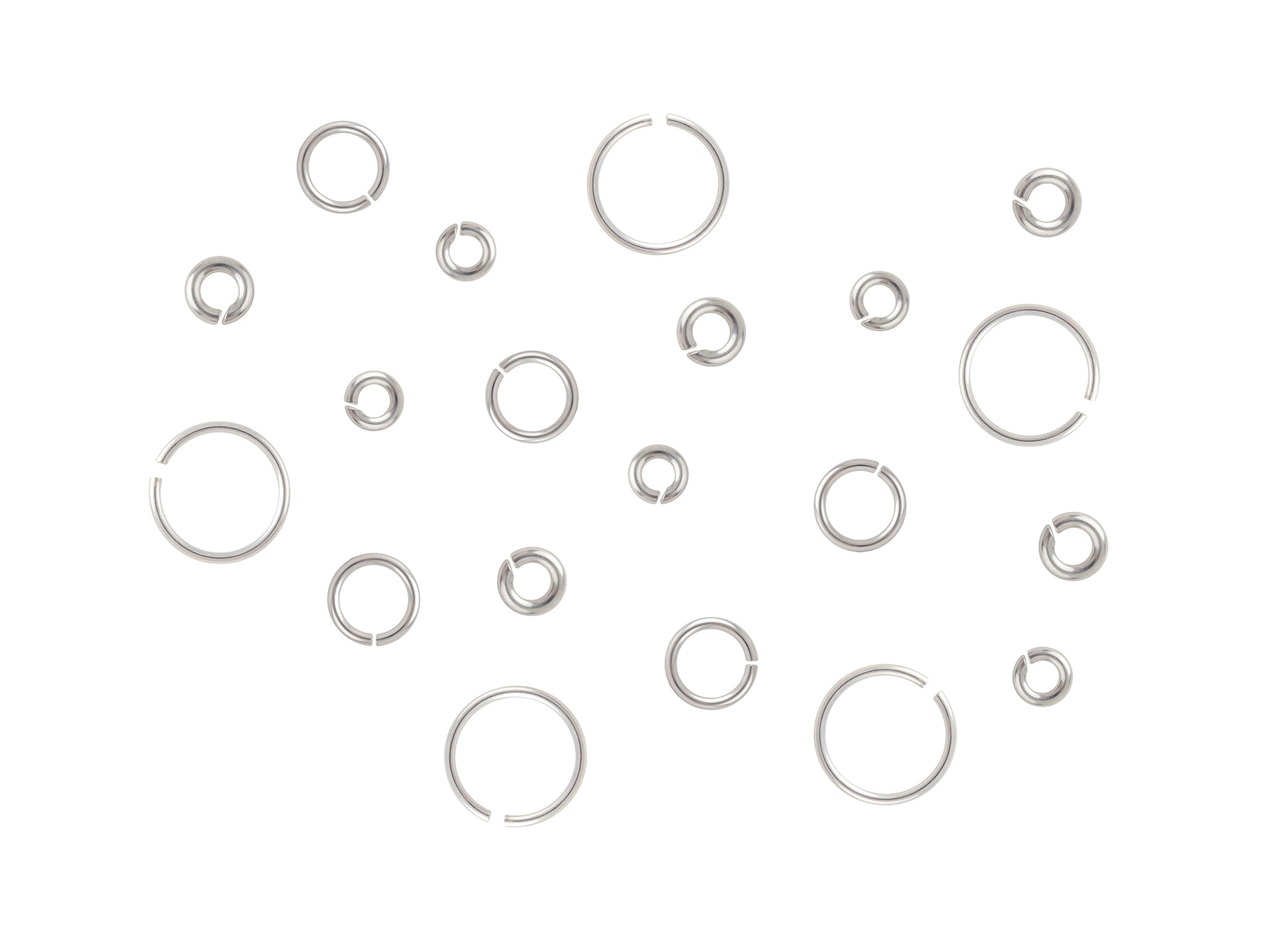 24 Gauge Sterling Silver Round Jump Rings Riva Precision 