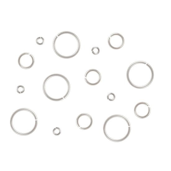 26-27 Gauge Sterling Silver Round Jump Rings Riva Precision 