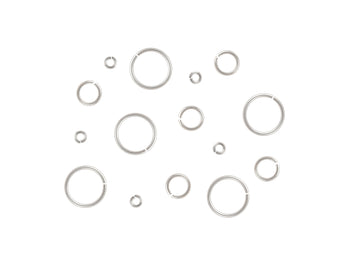 26-27 Gauge Sterling Silver Round Jump Rings Riva Precision 