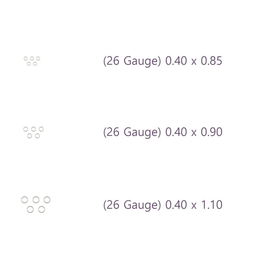 26-27 Gauge Sterling Silver Round Jump Rings Riva Precision 