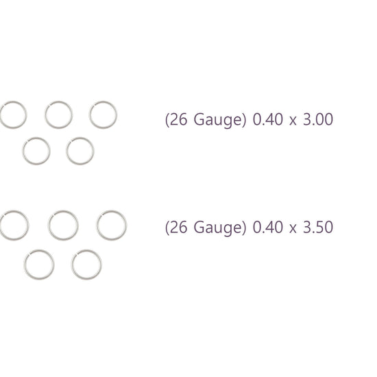 26-27 Gauge Sterling Silver Round Jump Rings Riva Precision 