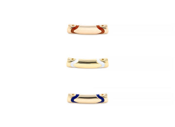 Oval Permanent Bangle Enamel Tube Bar