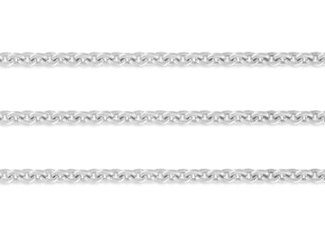 3.6mm, 3.5mm Cable Chain By the Inch  Sterling Silver Necklace Jewelry Riva Ethical Bulk Made in USA, Brooklyn NY