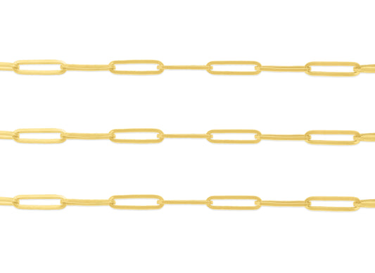 3.8mm Flat Elongated Paper Clip Chain