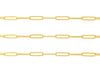 3.8mm Flat Elongated Paper Clip Chain By the Inch