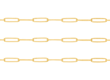 3.8mm Rounded Elongated Paper Clip Chain