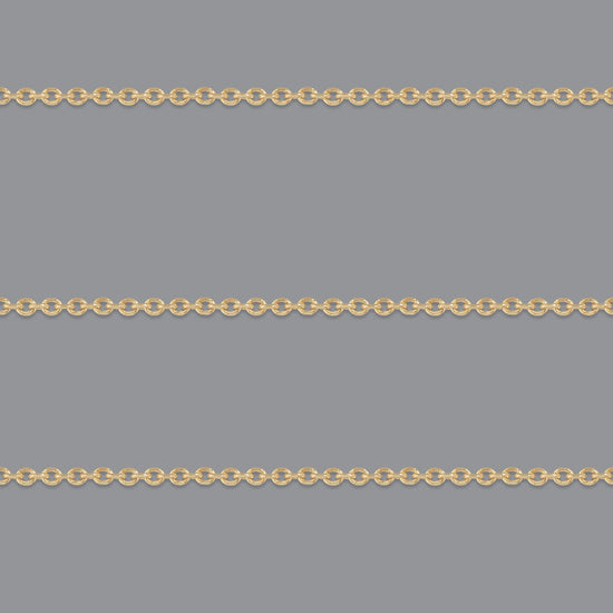 RIVA 1mm Diamond Cut Cable Chain By the Inch in recycled gold