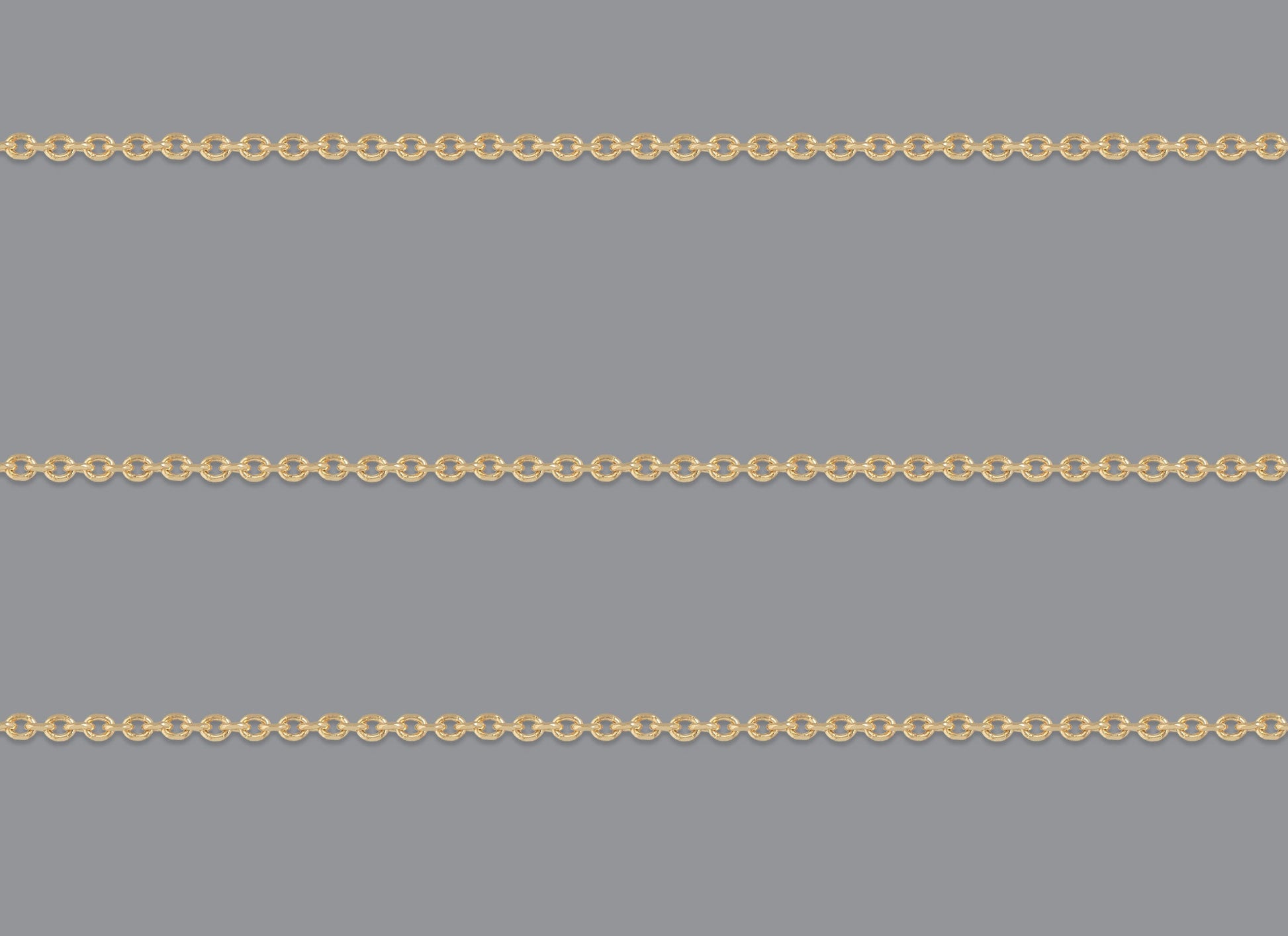 RIVA 1mm Diamond Cut Cable Chain By the Inch in recycled gold