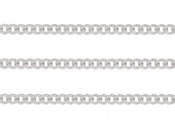 4.8mm Curb Chain By the Inch  Sterling Silver Necklace Jewelry Riva Ethical Bulk Made in USA, Brooklyn NY