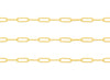 4mm Flat Paper Clip Chain