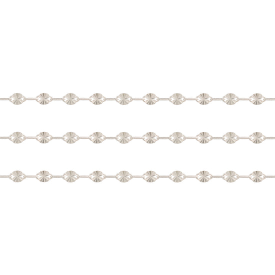 5mm Starburst Paper-Clip Chain By The Inch Riva Precision