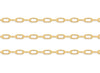 Gold 6.2mm round paperclip chain on a white background