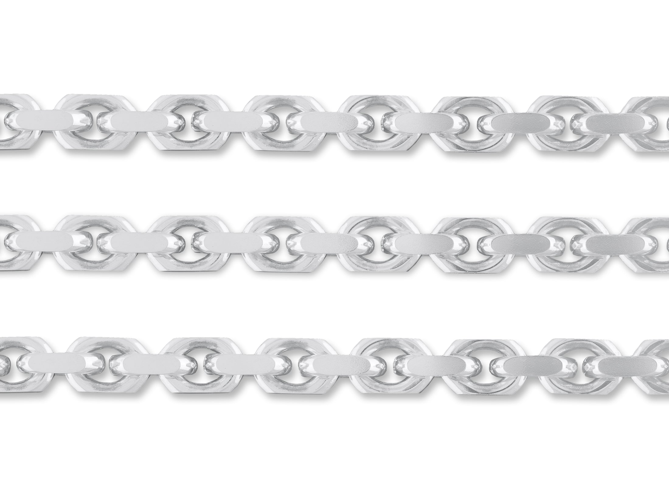 6.3mm Diamond Cut Rolo Chain By the Inch – Wholesale Chain | Riva ...