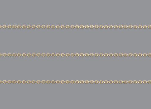 RIVA 1.6mm Cable Chain By the Inch in recycled gold