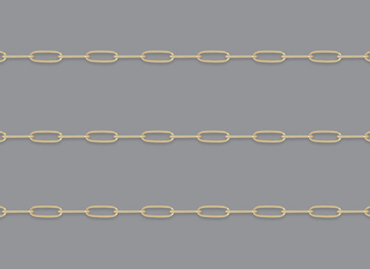 2.2mm Rounded Paper Clip Chain