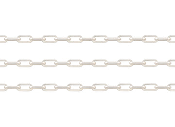 silver 5mm chain on a white background