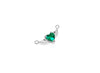 Angel Heart Synthetic Birthstone Connector