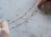 Flat Heart Charm 14K Gold 