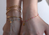 Flat Heart Charm 14K Gold 