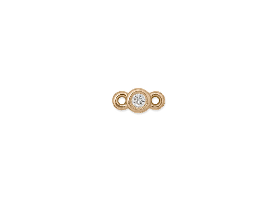 Bezel-Set 1.3MM Diamond Connector