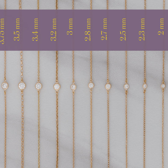 RIVA - Bezel Set  Diamond Charm 14K Gold 