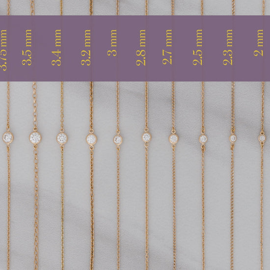 RIVA - Bezel Set  Diamond Charm 14K Gold