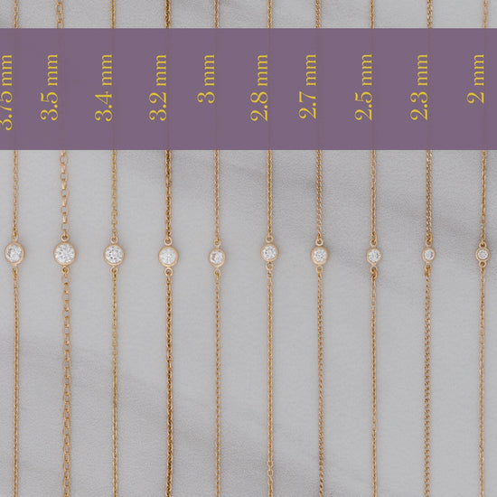 RIVA - Bezel Set  Diamond Charm 14K Gold 