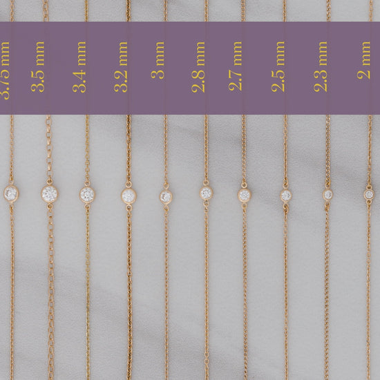 RIVA - Bezel Set  Diamond Charm 14K Gold 