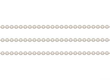 Silver chain on a white background