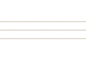 Thin sterling silver curb chain on a white background