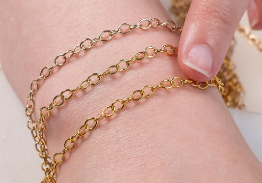 3.3mm Cable Chain by the Inch