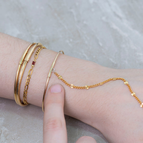 Hand Chain Oval Permanent Bangle Tube Bar Riva Precision