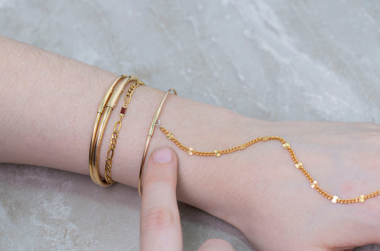 Hand Chain Oval Permanent Bangle Tube Bar Riva Precision