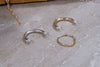 Round Wire Permanent Cuff Rings